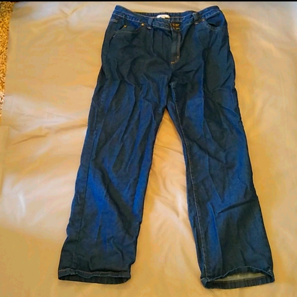 Woman Within dark wash jeans size 18W tall